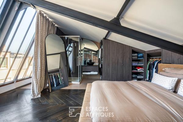 Ancien garage transformé en loft à proximité des bords de Marne