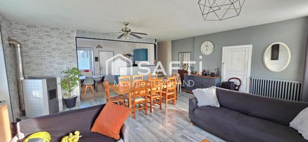 Maison 143m², 5 chambres, 623m² de terrain + dépendances