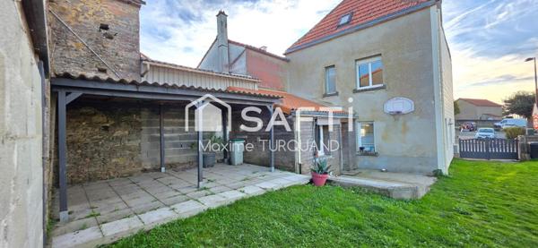 Maison 143m², 5 chambres, 623m² de terrain + dépendances