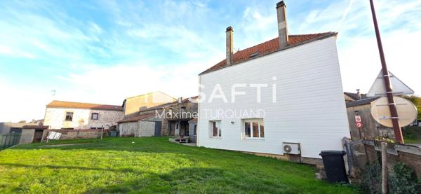 Maison 143m², 5 chambres, 623m² de terrain + dépendances