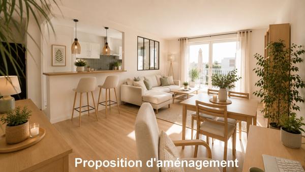 Bel appartement de 4 pièces en centre ville avec balcon, box et cave