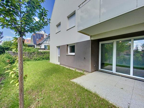 ILLKIRCH Sud - Magnifique 2P en rez-de-jardin