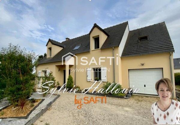 Pavillon 130 m², trois chambres Garage, terrasse,