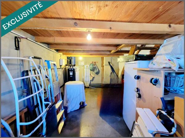 Maison plain pied T4 de 89m², deux chambres, un bureau, une terrasse, garage, dépendance, abri jardin