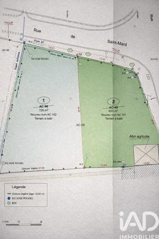 Terrain à vendre 633 m² Auger-Saint-Vincent