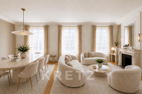 Duplex familial en dernier étage - immeuble haussmannien rénové