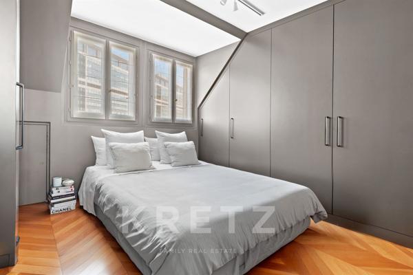 Duplex familial en dernier étage - immeuble haussmannien rénové
