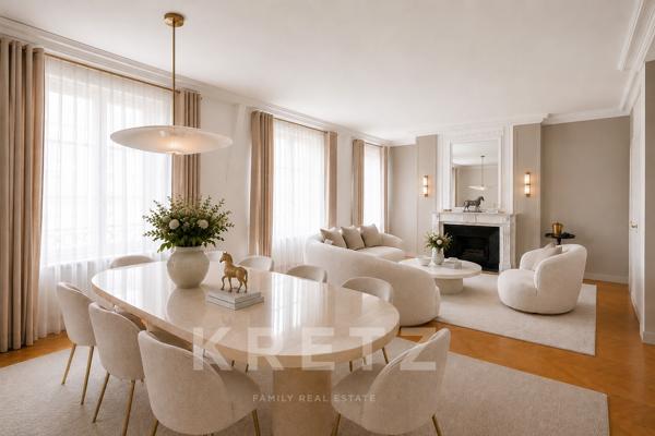 Duplex familial en dernier étage - immeuble haussmannien rénové