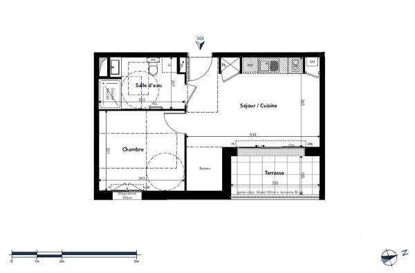 Appartement T2 à vendre  2 pièces - 36,57 m2 CHATEAU D OLONNE - 85