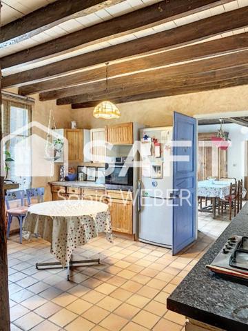 Maison champenoise type corps de ferme avec dépendances et jardin