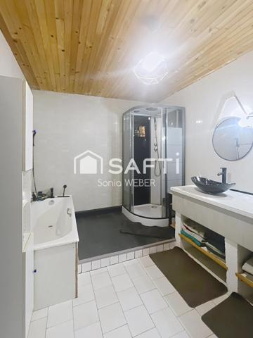 Maison champenoise type corps de ferme avec dépendances et jardin