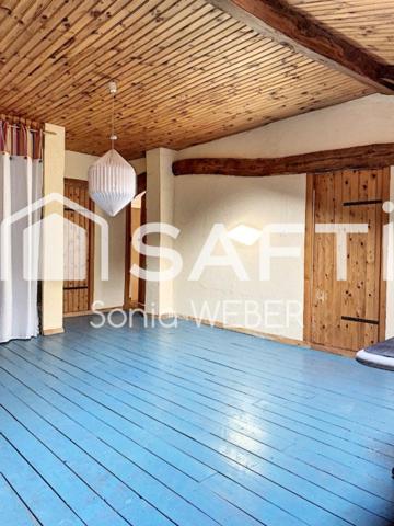 Maison champenoise type corps de ferme avec dépendances et jardin