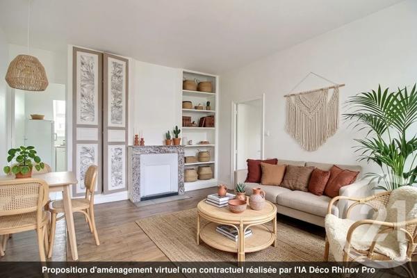 Appartement F3 Bis à vendre  3 pièces - 60 m 2   BLOIS  - 41