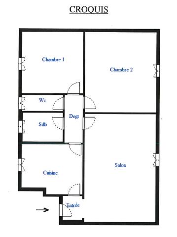 Levallois - À LOUER - Appartement de 3 pièces de 56 m²