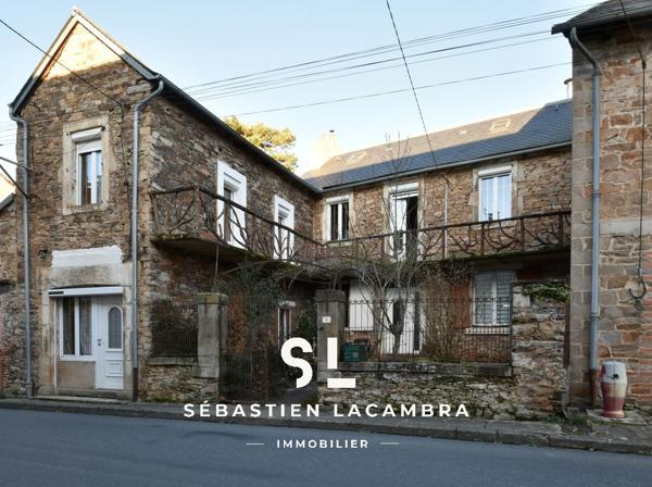 Lédergues (12170) Maison en pierre rénovée – 5 pièces – Piscine avec dôme – Terrain arboré