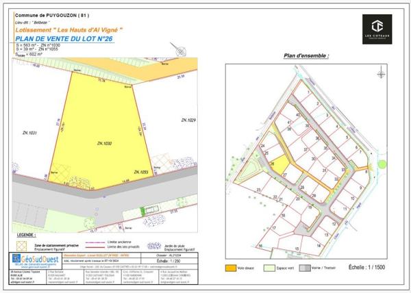 Vente / Terrain constructible