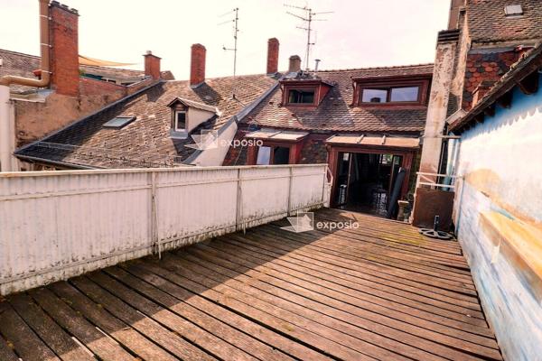 Appartement duplex Strasbourg centre 4/5 pièce(s) 82.8 m2 habitable avec terrasse