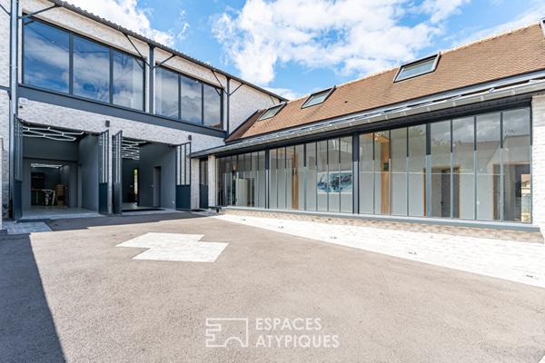 Loft et son jardin dans un ancien atelier réinventé à Aigremont