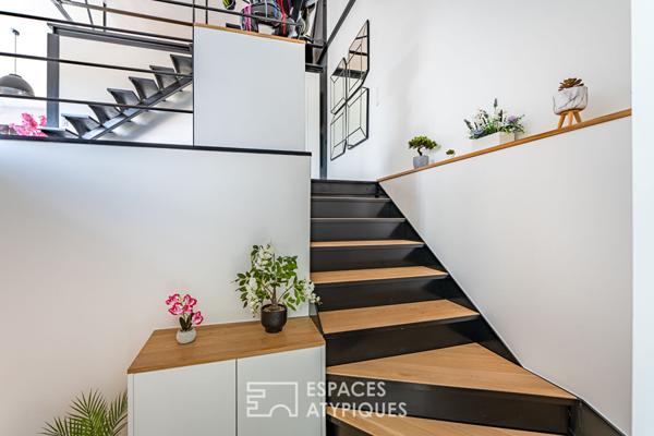 Loft et son jardin dans un ancien atelier réinventé à Aigremont