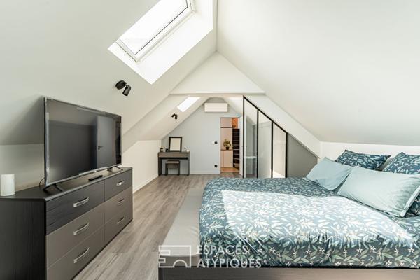 Loft et son jardin dans un ancien atelier réinventé à Aigremont