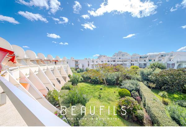 La Grande-Motte (34280) T2 CABINE – 24 m² – (34280) LA GRANDE MOTTE – LA MOTTE DU COUCHANT – TERRASSE PLEIN SUD, VUE SUR PARC