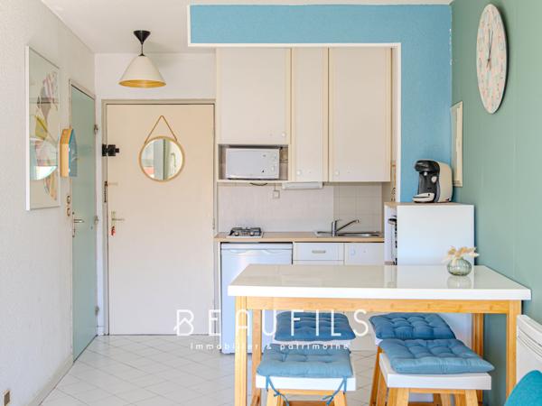 La Grande-Motte (34280) T2 CABINE – 24 m² – (34280) LA GRANDE MOTTE – LA MOTTE DU COUCHANT – TERRASSE PLEIN SUD, VUE SUR PARC