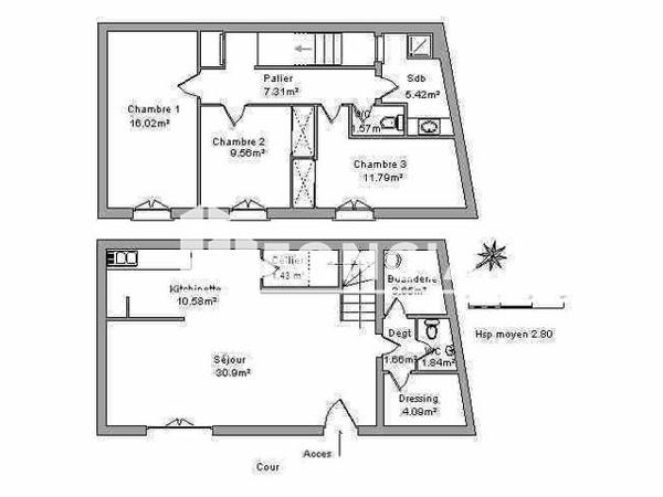 Location Maison 4 pièces 101.44 m² - 4 RUE DES FERRAGES Corbieres 04220