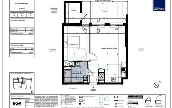 Appartement à vendre    4 pièces • 48,83 m2 Sarzeau
