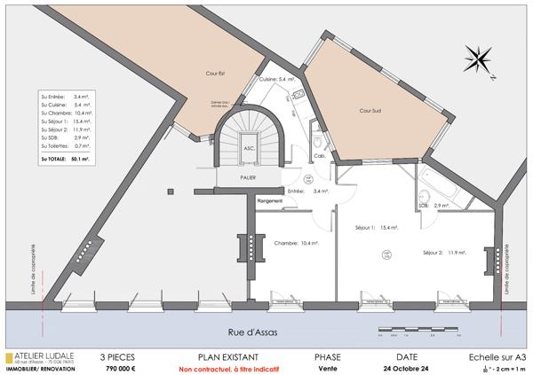 3 Pièces - Jardin du Luxembourg
