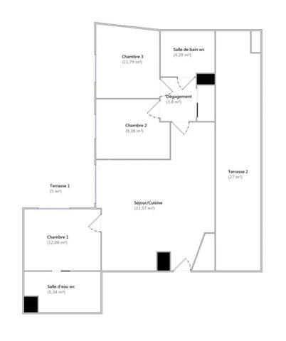 Appartement 4 pièces - 80 m² Bien prestige