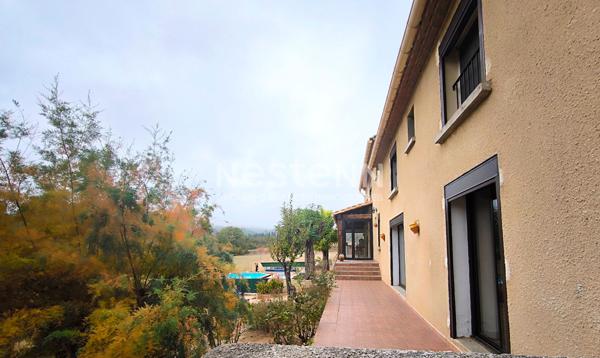 Propriété 150 m² corps de ferme rénové terrain 1,5 ha oliviers proche Carcassonne Trèbes atelier 25 m² environnement calme