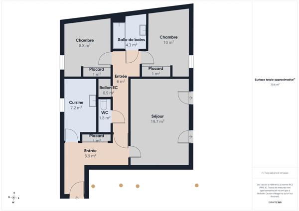 Appartement T3 de 70 m² avec terrasse et jardin Résidence de standing à Survilliers (95)