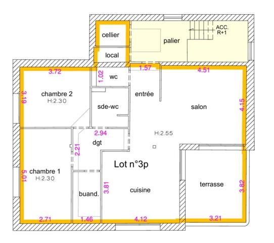Appartement  4 pièce(s)