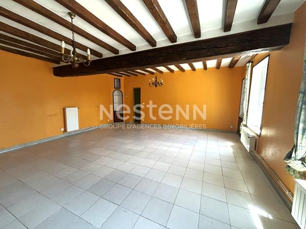 LONGERE EN PIERRES DE 128M² SUR JARDIN CLOS DE 1900M² À VENDRE SECTEUR CALME GIEVRES (LOIR ET CHER 41)