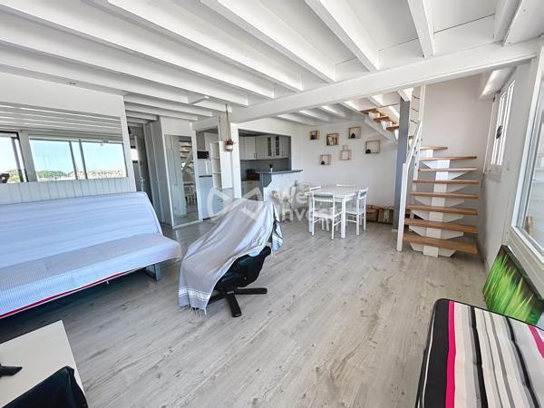 Capbreton face au Port T4 terrasse parking
