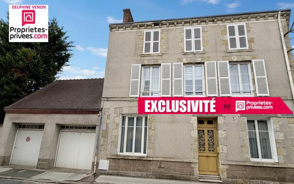 Exclusivité - Maison bourgeoise en hyper centre à Chateauneuf Sur Loire avec double garage, cave et dépendance
