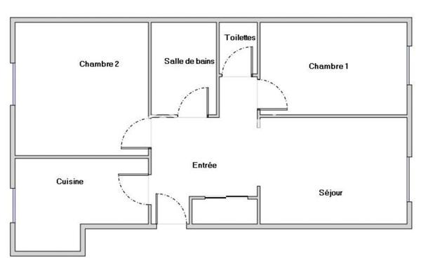 3p, parfait état, 2 grandes chambres, box, cave