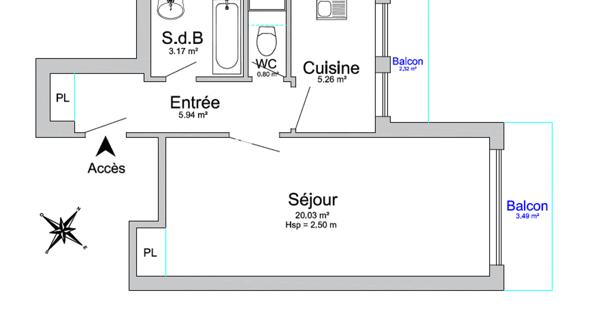 À vendre Studio 36 m² - Châtenay-malabry 92290