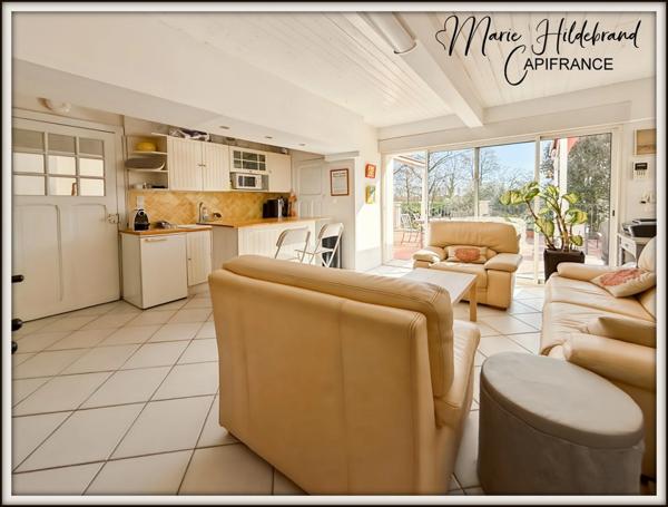 Maison 185m² rénovée + jardin de 1000m² + T2 indépendant + piscine – Valence-d’Agen