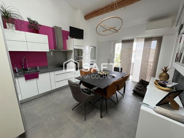 Appartement atypique en duplex au pied des commerces
