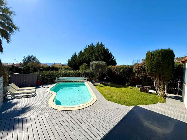 Belle villa T5 piscine de 100m² sur parcelle de 493 à Saleilles