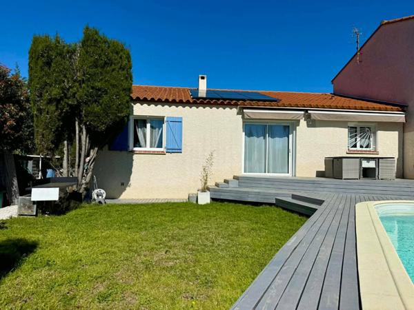 Belle villa T5 piscine de 100m² sur parcelle de 493 à Saleilles