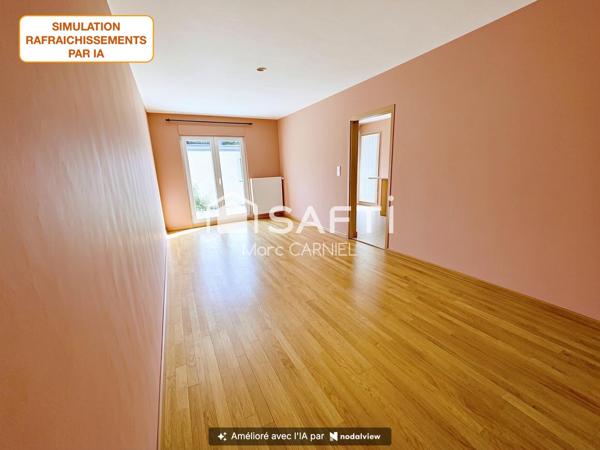 Maison 100m2 au calme, 3 chambres, terrasse, garage