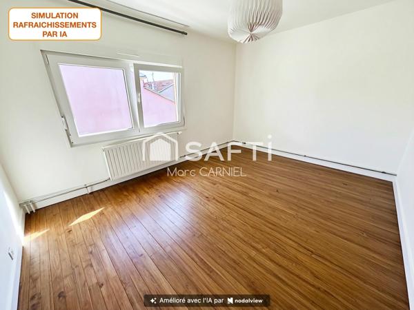 Maison 100m2 au calme, 3 chambres, terrasse, garage