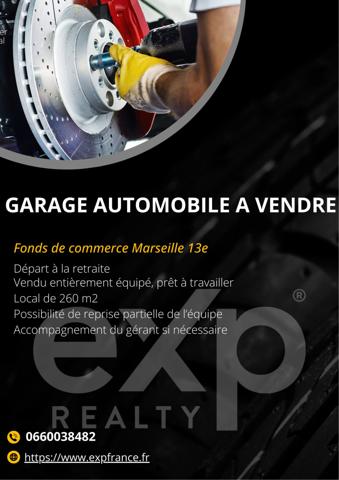 Fonds de commerce garage automobile