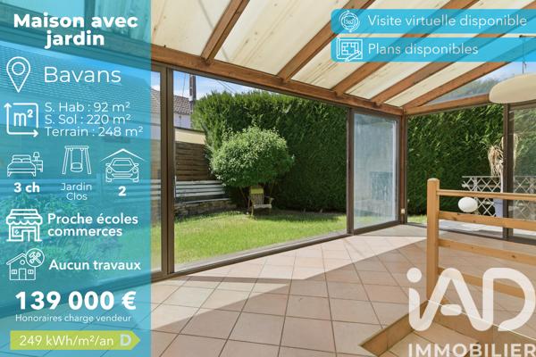 Maison à vendre 5 pièces 92 m² Bavans