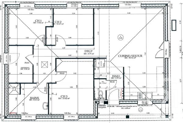 Maison à vendre  5 pièces - 101,48 m2 COOLUS - 51