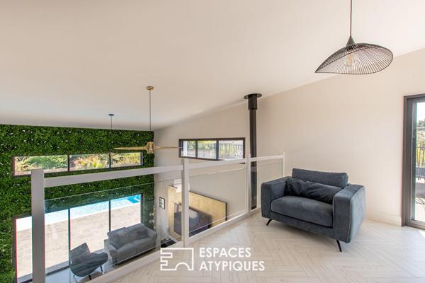 Maison Contemporaine Lumineuse et sa piscine