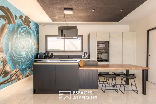 Maison Contemporaine Lumineuse et sa piscine