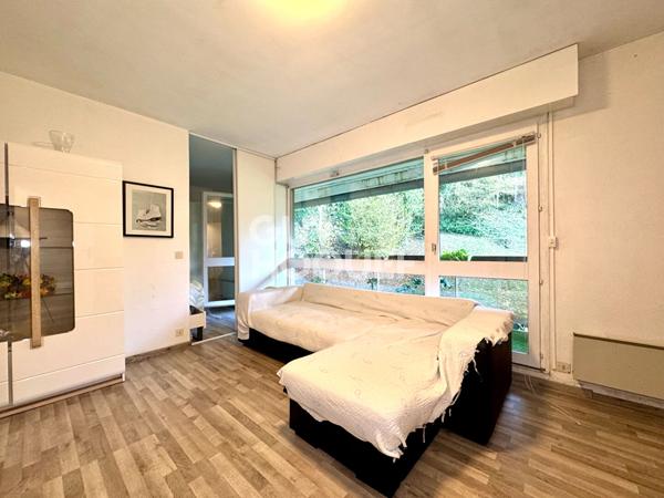 DEUX PIECES AVEC GRAND BALCON - PLACE DE STATIONNEMENT ET CAVE